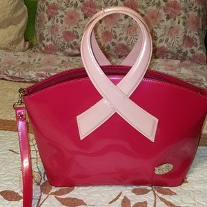 Breast Cancer Pink Ribbon Beijo Bag